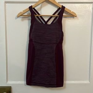 Purple Lululemon Workout shirt